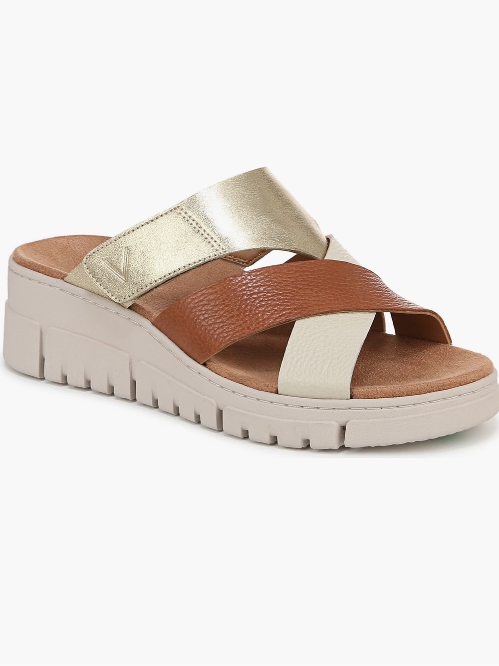 Vionic Uptown Sunset Wedge Slide Sandal